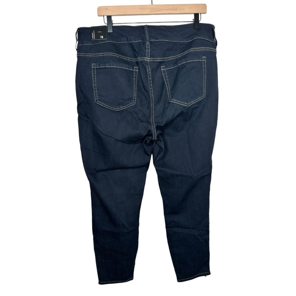NEW Torrid Stiletto Jeggings 18 Dark Indigo Ankle Zip High Rise Skinny Jeans - Picture 4 of 10